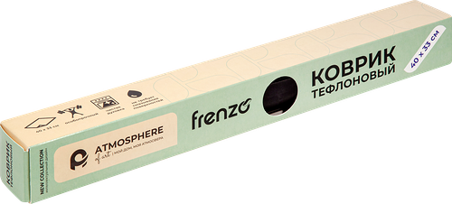 Коврик для приготовления ATMOSPHERE OF ART 40х33см, тефлоновый, черный, Арт. F3546