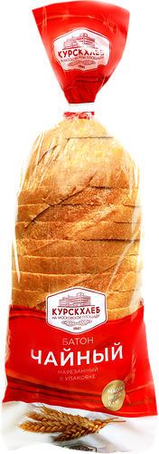 Батон Курскхлеб Чайный, в нарезке, 400г