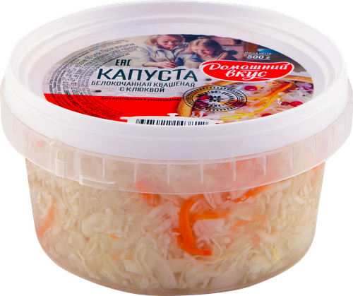 

Капуста квашеная Домашний вкус с клюквой, 500г