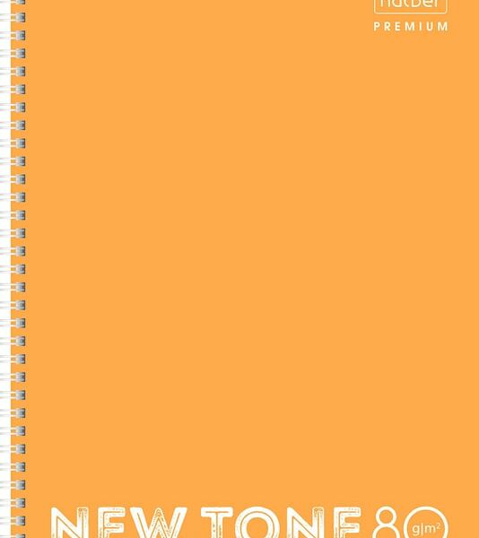 Тетрадь Hatber Premium NEWtone Neon Оранж в клетку 80л А4