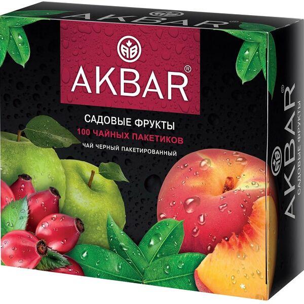Чай черный Akbar Садовые фрукты 100*1.5г