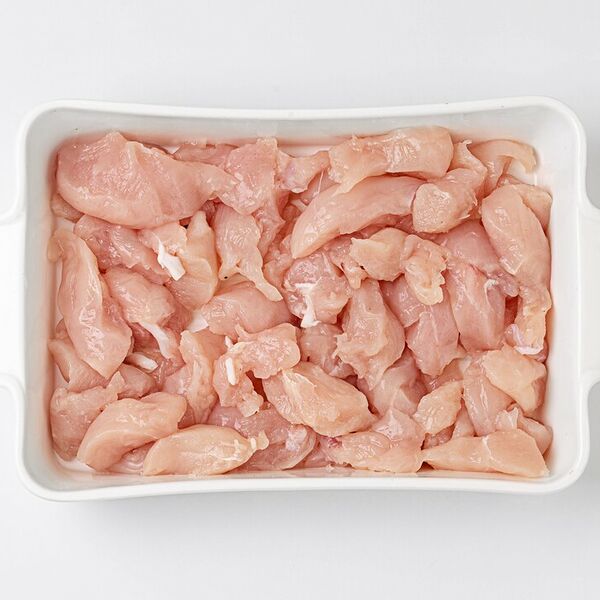 Филе из куриной грудки кубиком 