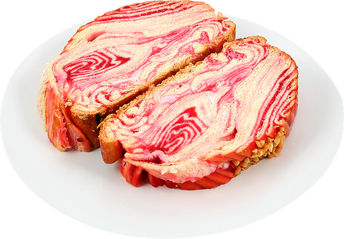 Коса сдобная Лента Fresh с творогом и вишневой начинкой вес