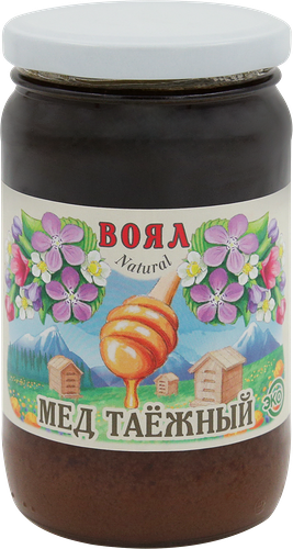 Мед цветочный ВОЯЛ Natural Таежный, 500г