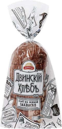 Хлеб Дарница Двинский заварной подовый нарезанный 350 г