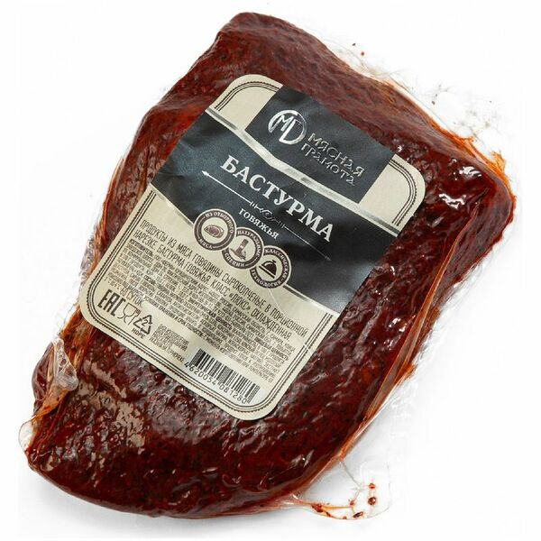 Бастурма Мясная Грамота говяжья сырокопченая Люкс