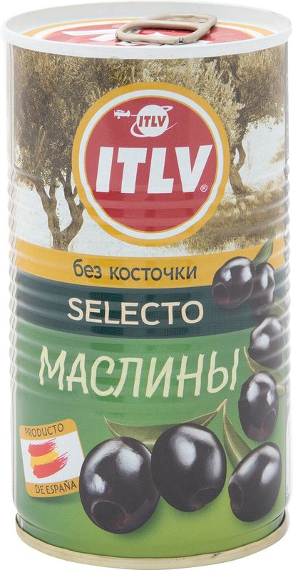 

Маслины ITLV Selecto черные без косточки 350 г