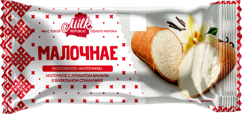 

Мороженое Milk republic с ароматом ванили Белорусский продукт 70 г