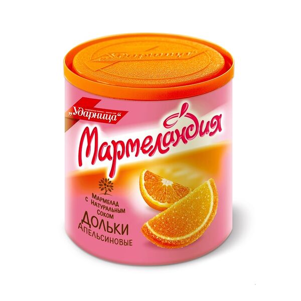 Мармелад Ударница Мармеландия Апельсиновые дольки 250г