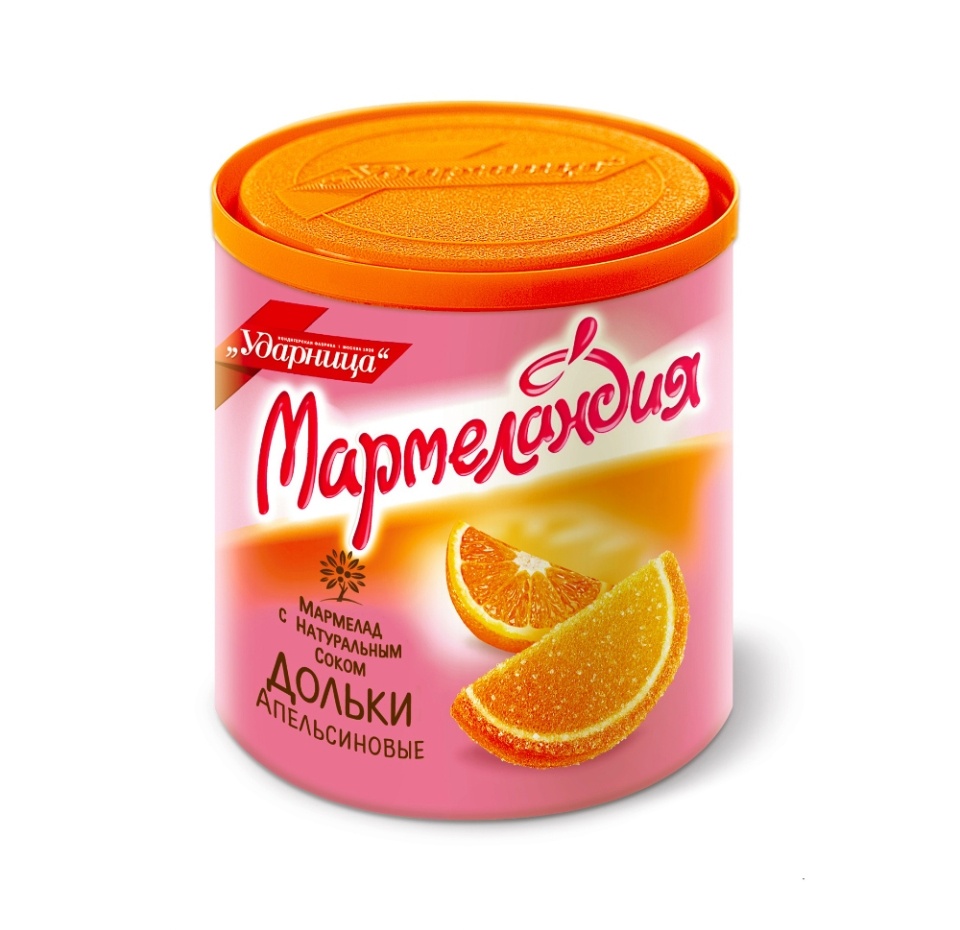 

Мармелад Ударница Мармеландия Апельсиновые дольки 250 г