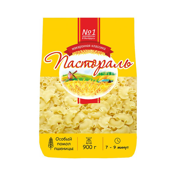 Макаронные изделия Пастораль Гребешок грВ в/с 900г