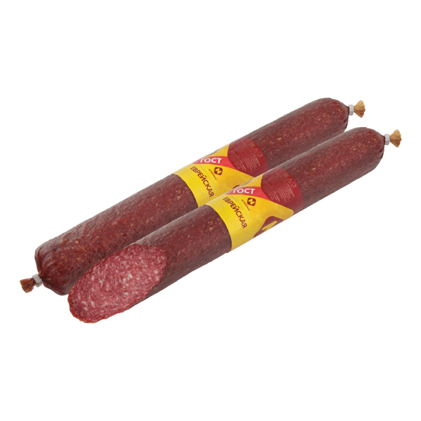 Колбаса сырокопченая полусухая Еврейская ТМ Останкино 