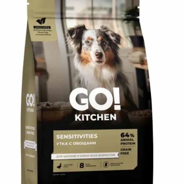 SENSITIVITIES Duck Беззерновой корм для щенков и собак с уткой для чувствительного пищеварения  1590 г