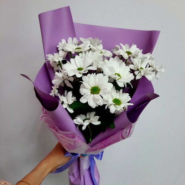 Комплимент из ромашковой хризантемы