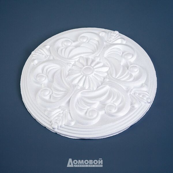 Розетка потолочная инжекционная Диана, белая, 29см