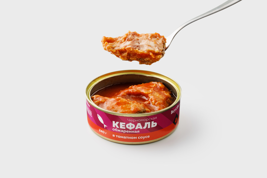 

Кефаль черноморская обжаренная в томатном соусе