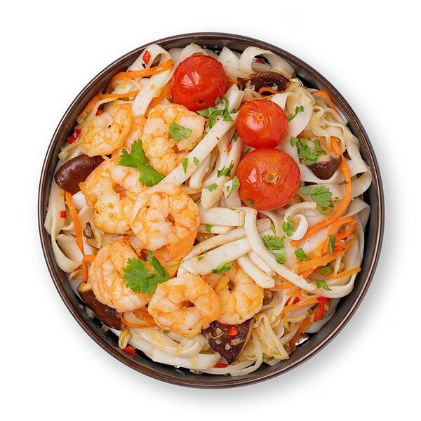 Лапша Удон с морепродуктами с соусом Том Ям TASTE OF Уже Готово