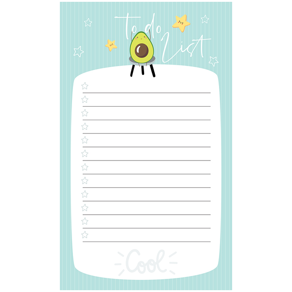 Блок для записей Meshu Avocado To Do List 10х17 см, 50 л