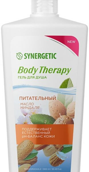 Гель для душа Synergetic Body therapy Масло миндаля 900мл