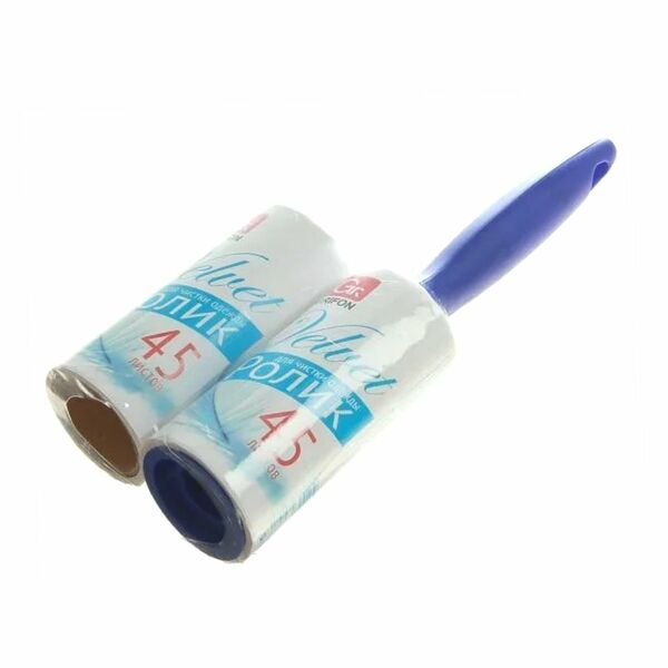 Ролик Грифон Вельвет для чистки одежды с дополнительныи сменным блоком 90 листов