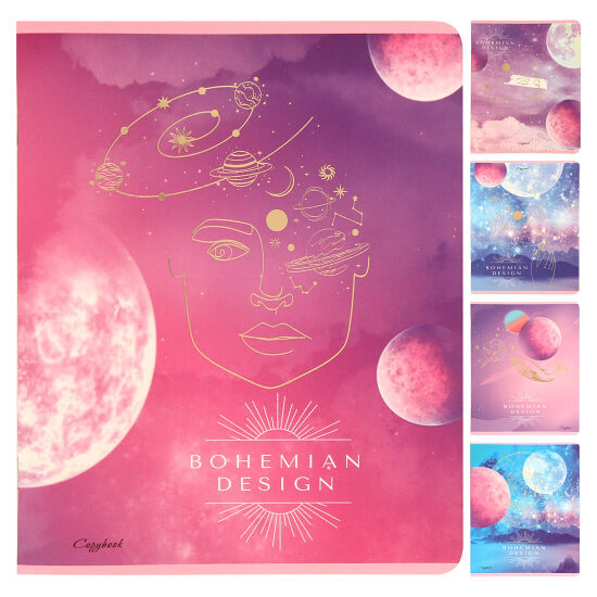 Тетрадь COLLEZIONE Космос и символы, 48 листов, в клетку, Арт. Т48-4110, в ассортименте