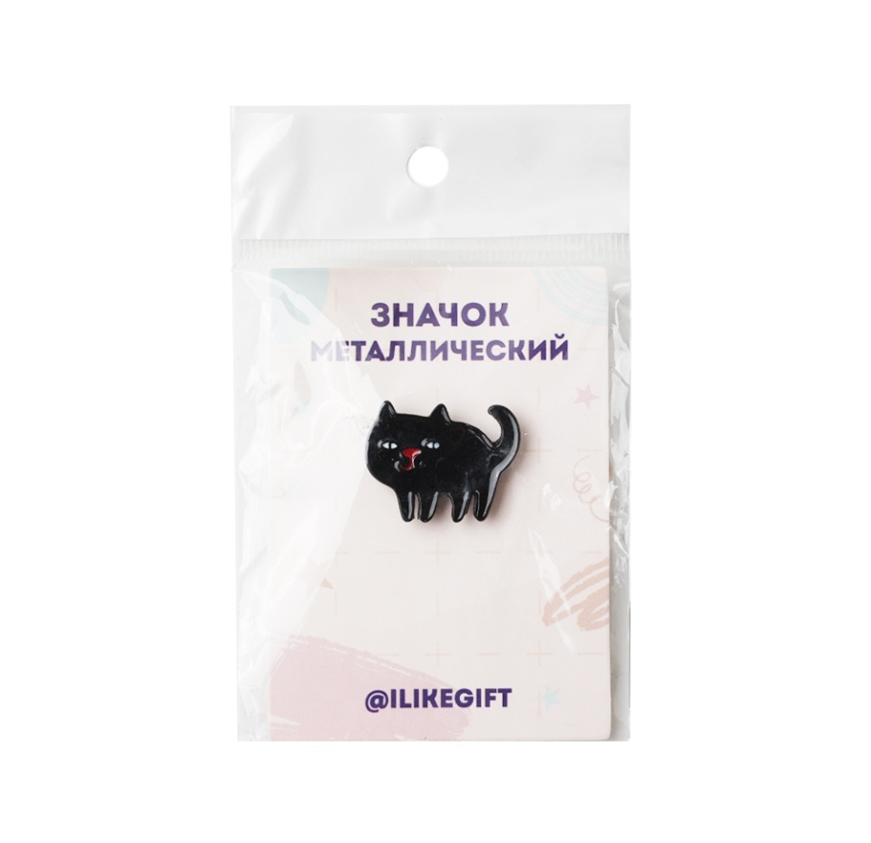 

Значок Pinpinpin Black fat cat, Россия