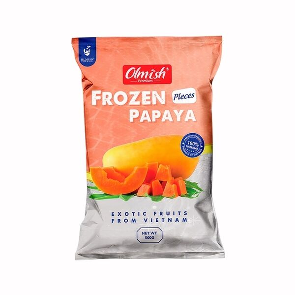 Папайя Olmish Premium кусочки замороженная 500г