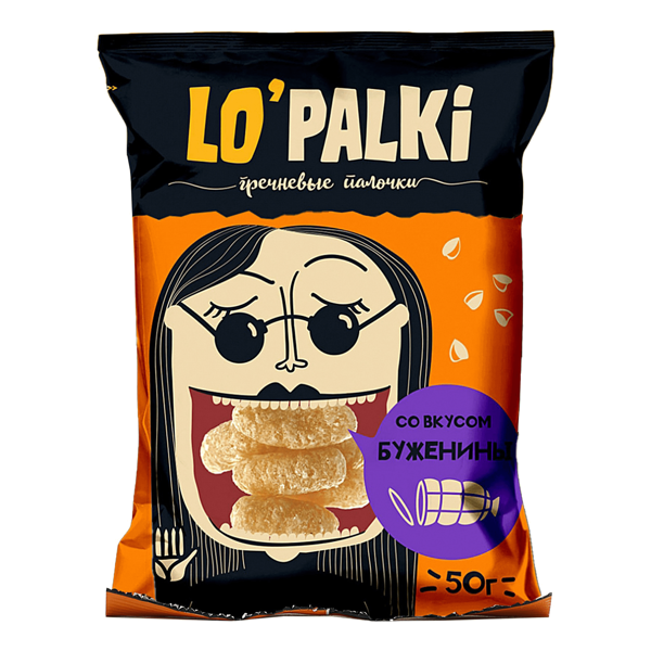 Гречневые палочки Lo'Palki Берестейский пекарь со вкусом буженины