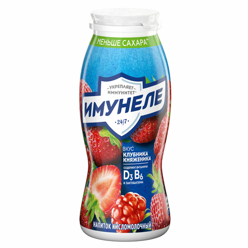 

Напиток функциональный Имунеле Клубника-Княженика 1.2% 100 г