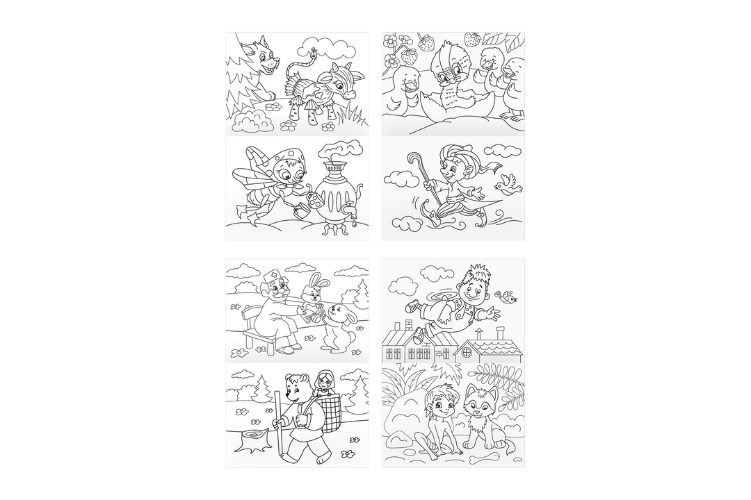 

Суперраскраска Три Совы Герои сказок А4 на склейке 40 страниц