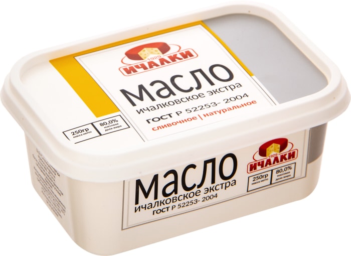 

Масло сливочное Ичалки Ичалковское экстра 80% 250 г