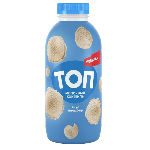 Коктейль мол Топ со вк пломбира 2% ультрапаст ПЭТ 450г Савушкин продукт