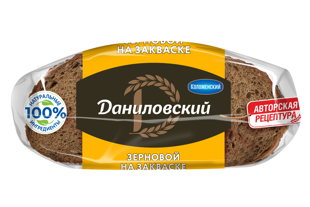 

Хлеб Коломенский Даниловский зерновой на закваске в нарезке 300 г