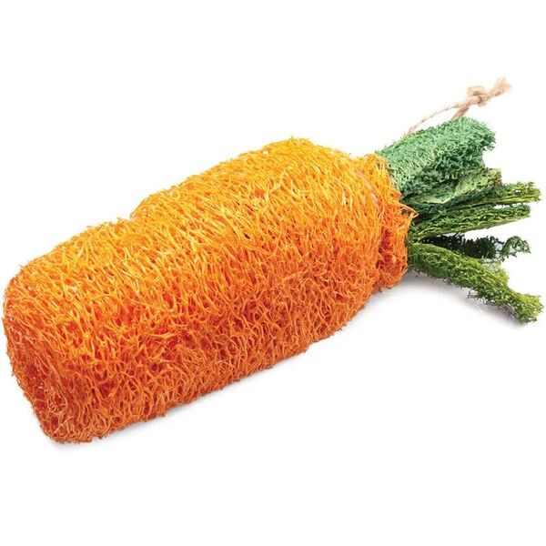 Игрушка для мелких животных из люфы 