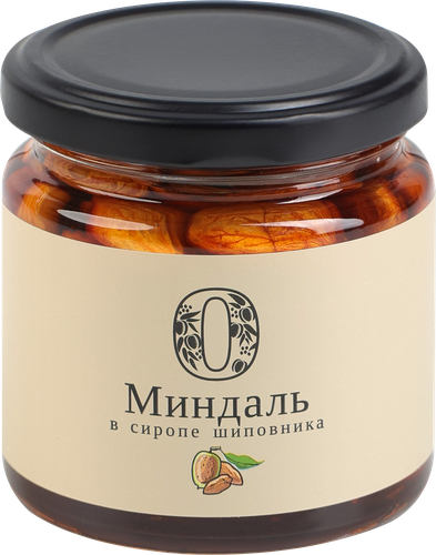 

Миндаль Русский лес в сиропе шиповника 220 г