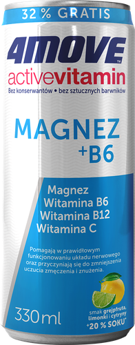 

Напиток с витаминами 4Move Magnez + witaminy грейпфрут лимон лайм 330 мл
