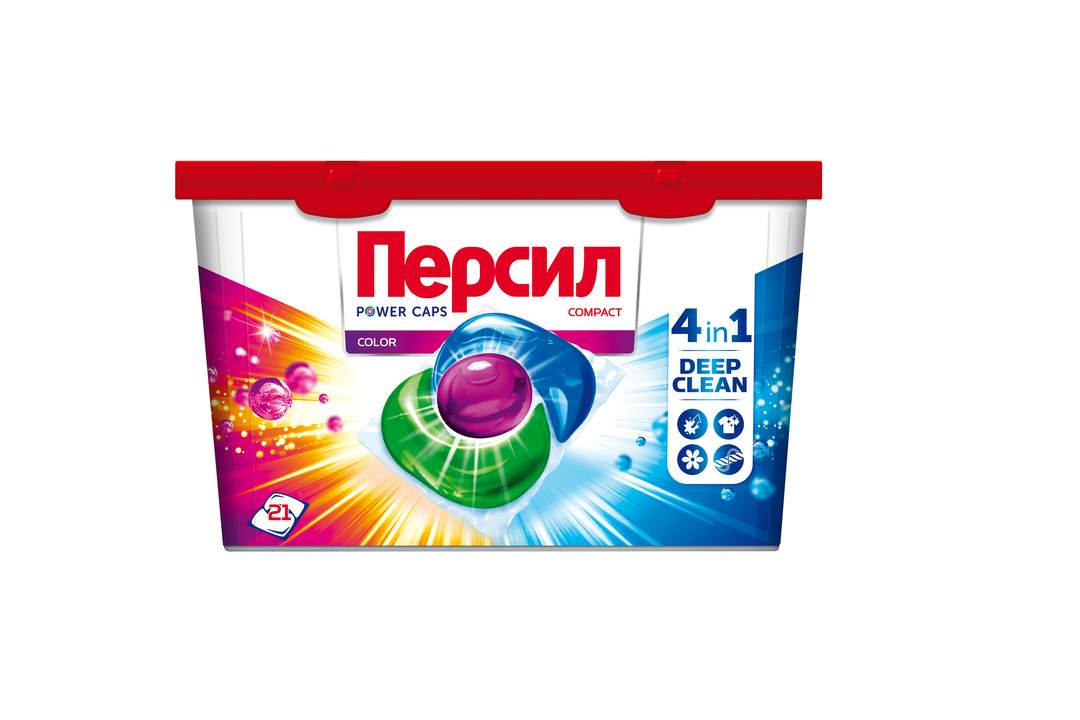 

Капсулы для стирки Persil Power Caps 4в1 Color 21 шт.