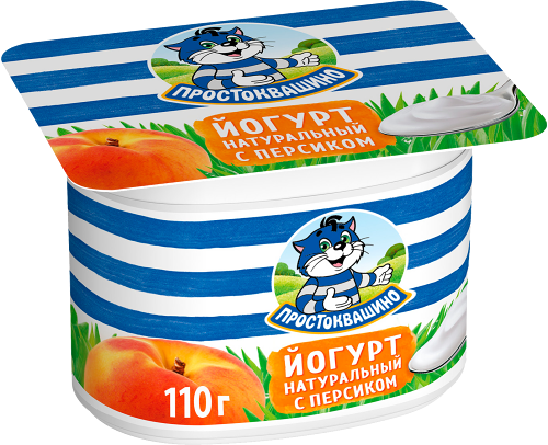 Йогурт Простоквашино персик 2,9%, 110г