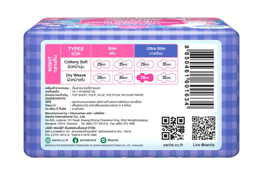 

Прокладки Sanita Dry&Fit Relax night ночные 7 шт