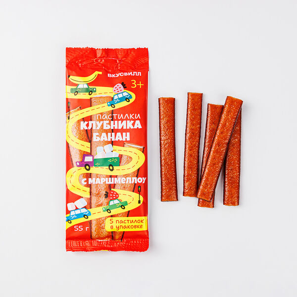 Пастилки детские Клубника-Банан с маршмеллоу