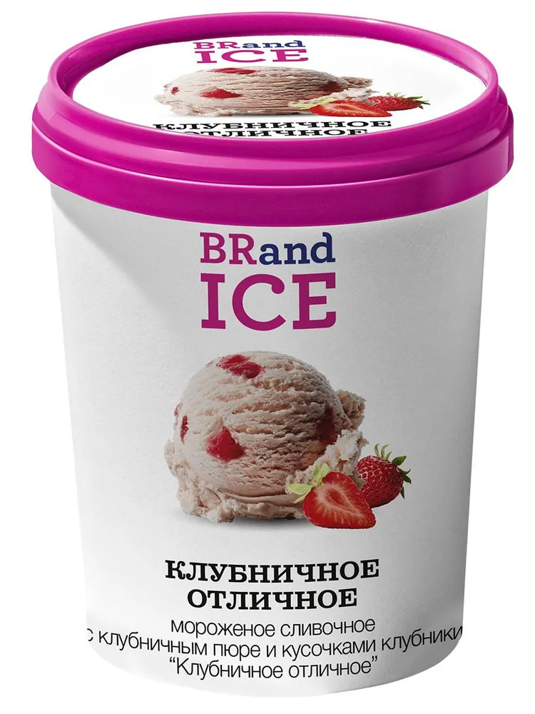 

Мороженое Brand Ice клубничное 300 г