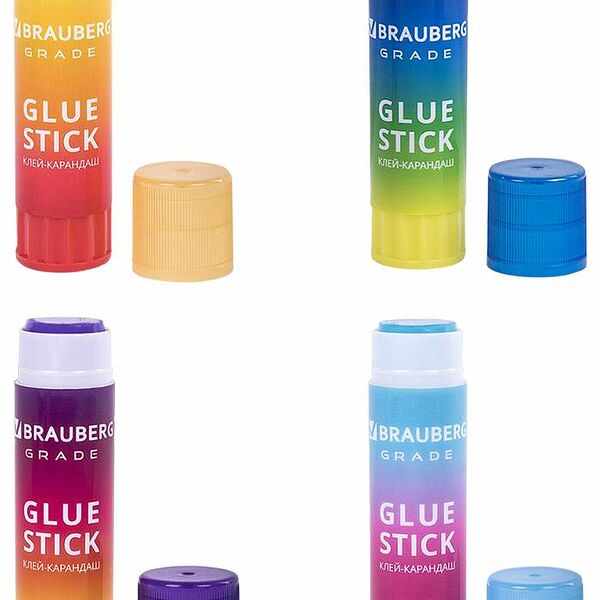 Клей-карандаш BRAUBERG Grade, в ассортименте, 1шт