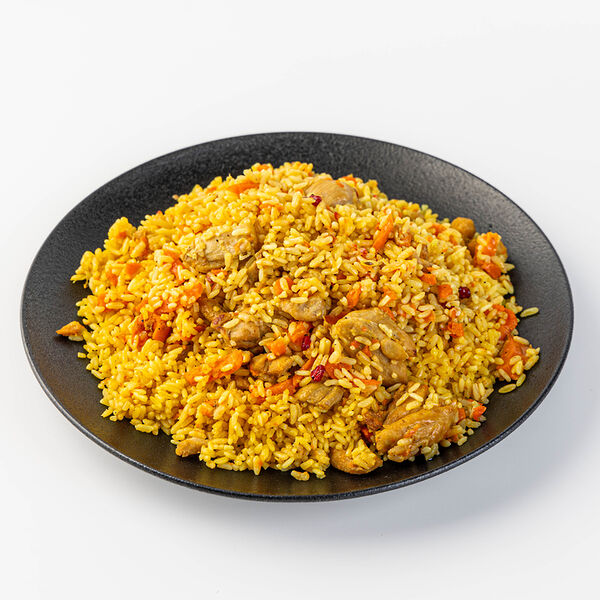 Большая порция плова с курицей и барбарисом, 890г