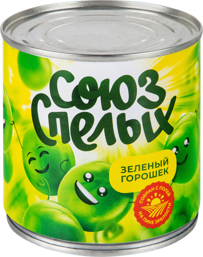 

Горошек зеленый Союз спелых гост 400 г