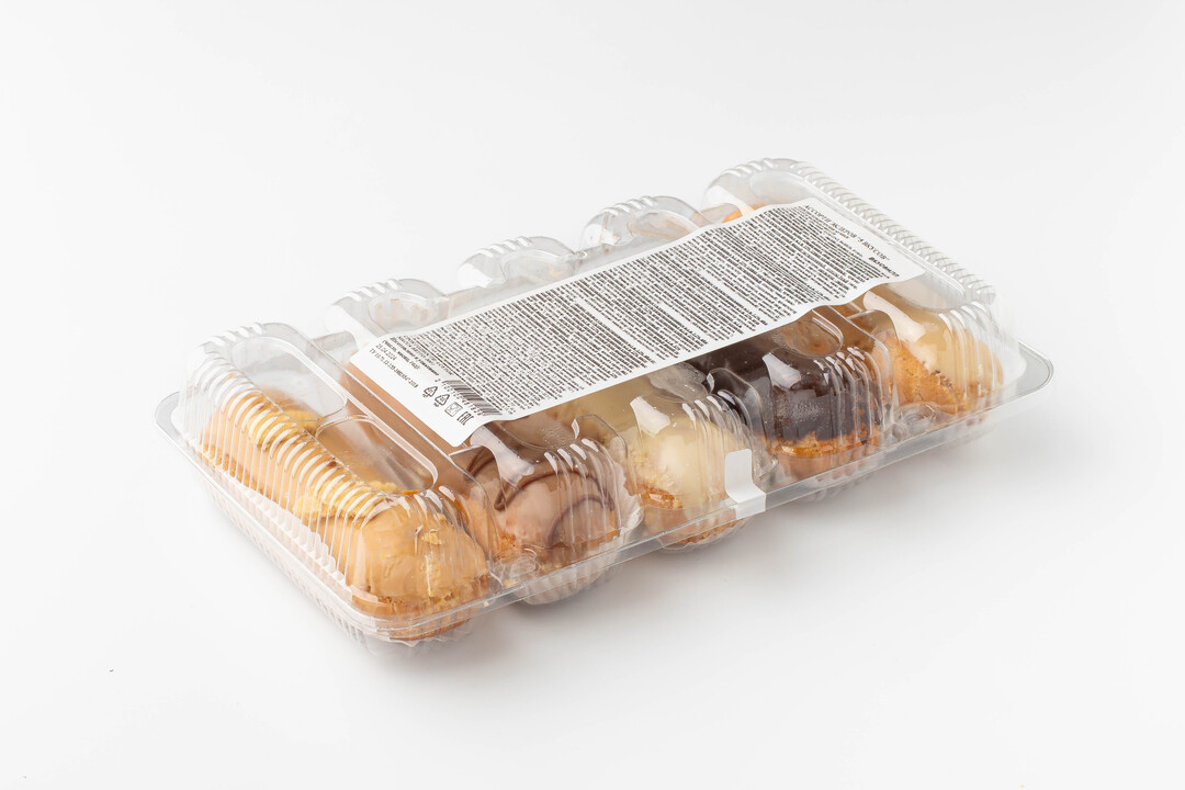 

Ассорти ВкусВилл эклеров 5 вкусов 300 г