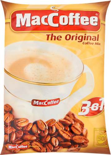 

Напиток кофейный растворимый 3 в 1 MacCoffee The Original, 50 пакетиков x 20г