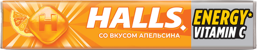 

Карамель леденцовая Halls с витамином С Апельсин 25 г