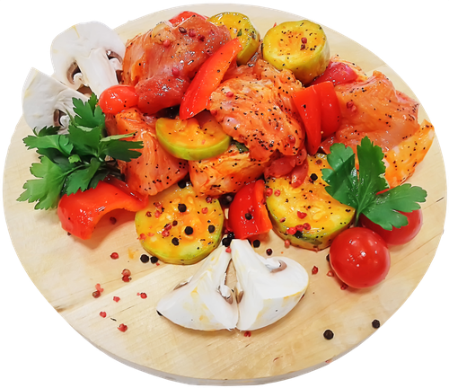 

Свинина ЛЕНТА FRESH с овощами для гриля вес