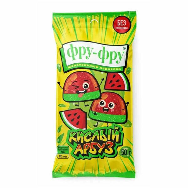 Мармелад Фру-Фру жевательный кислый арбуз 50г