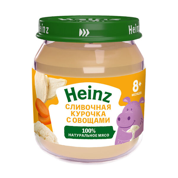 Пюре детское мясное Heinz Сливочное курица с овощами с 8 месяцев